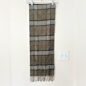 Black Brown 1826 Plaid Scarf